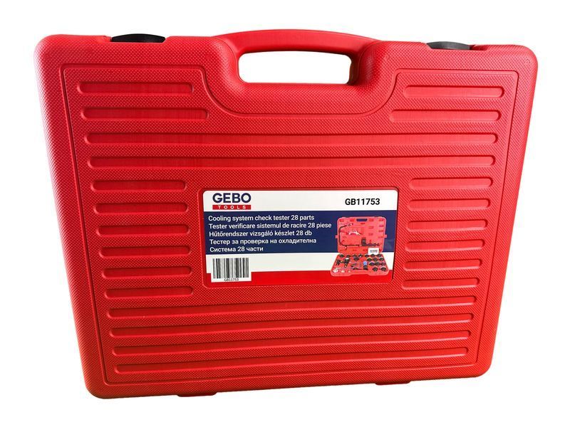 Тестер за проверка на охладителна система 28 части gebo tools
