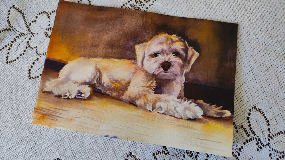 Акварелни портрети на домашни любимци - по поръчка