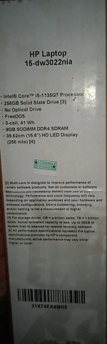 Hp laptop icore5 X-avlod