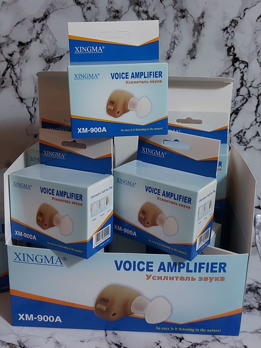 Слуховой аппарат внутриушный в футляре. Для слабослышащих наушник.