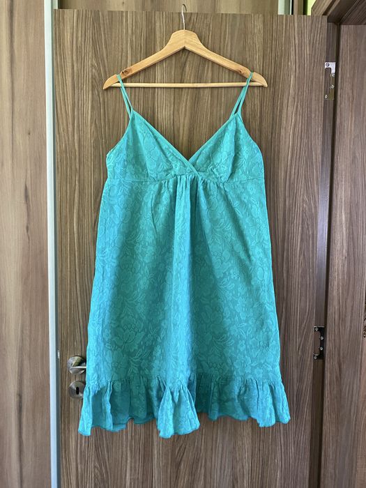 Синя лятна рокля с регулируеми презрамки