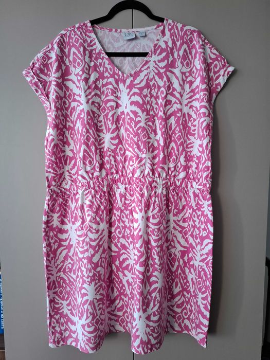 Къса Плажна туника с лен EU48/50 XXL