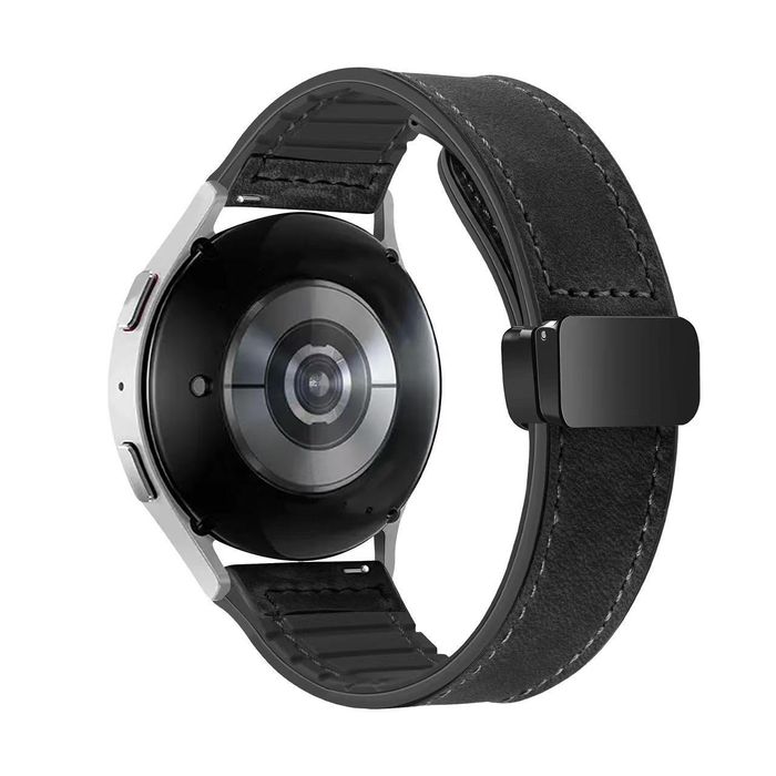 Кожена-силиконова каишка за Huawei Watch/Samsung/Garmin/Xiaomi/Apple