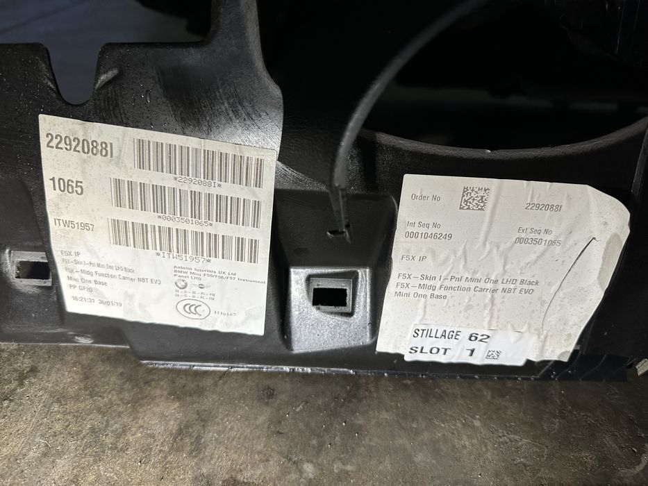 Airbag volan pasager plansa bord Mini ONE F56 an 2020