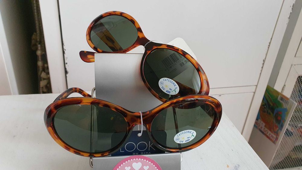 Ochelari de soare animal print maro
