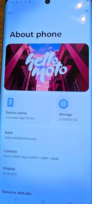 Vand Motorola Edge 50 Pro garantie 2 ani
