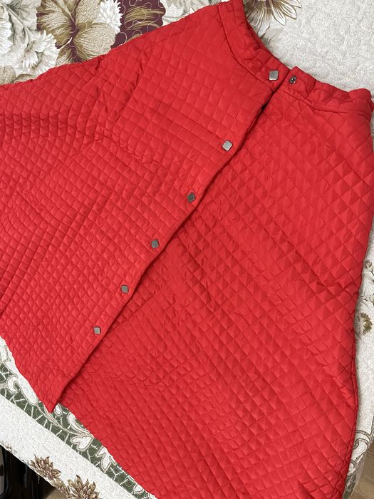 Макси красная юбка