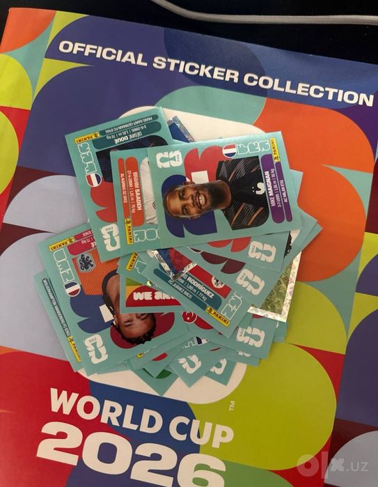 Повторки наклеек Оригинал 100% Panini FIFA World Cup 2026