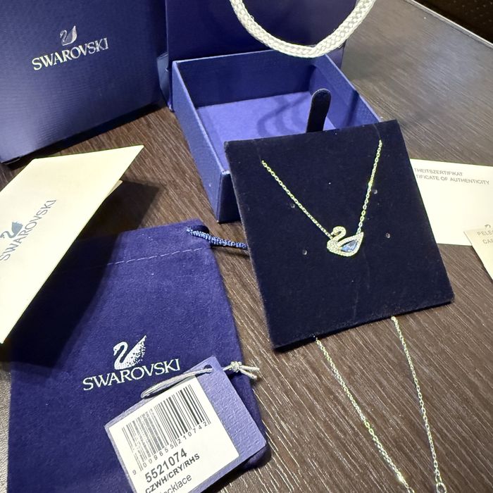 Lantisor Swarovski Model Little Swan Blue