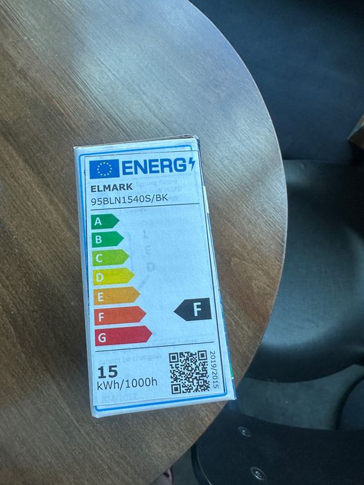 25 бр. LED влагозащитени аплици Elmark 15W IP54 (Черни) — Чисто нови