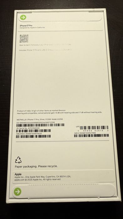 Iphone 17 Pro Silver