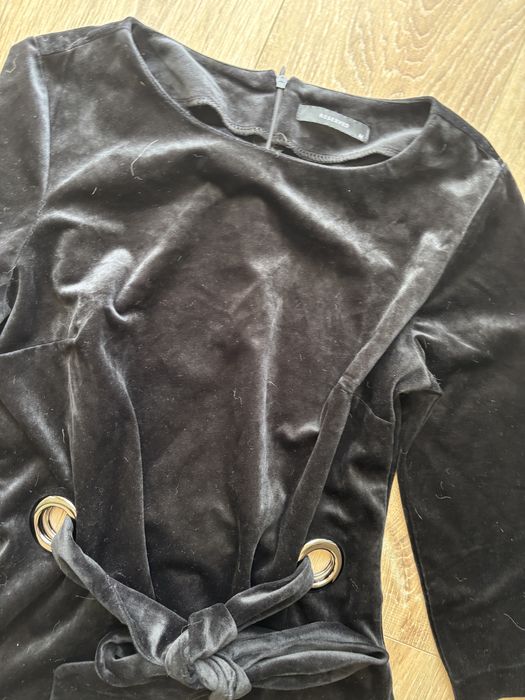 Bluza de catifea cu cordon Reserved