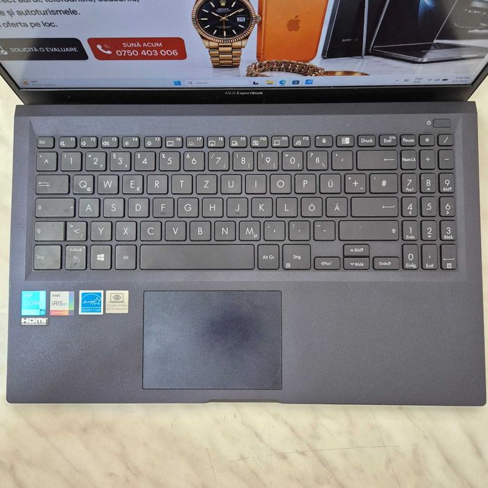Laptop ASUS B1500 ExpertBook, Intel Core i5-1135G7 8gb cu 500gb ssd  Zeus Amanet Rahova 36673
