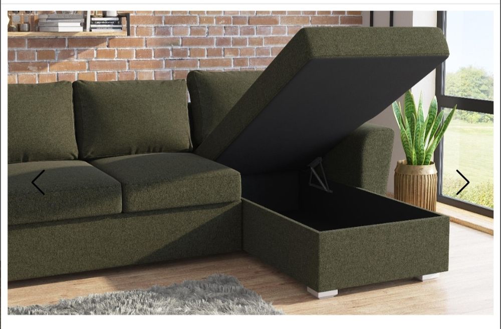 Разтегателен ъглов диван