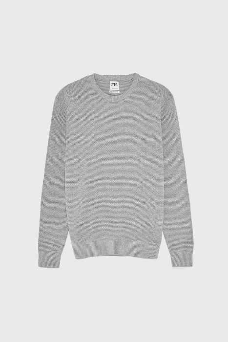 Pulover cu structura ZARA, barbatesc, masura L
