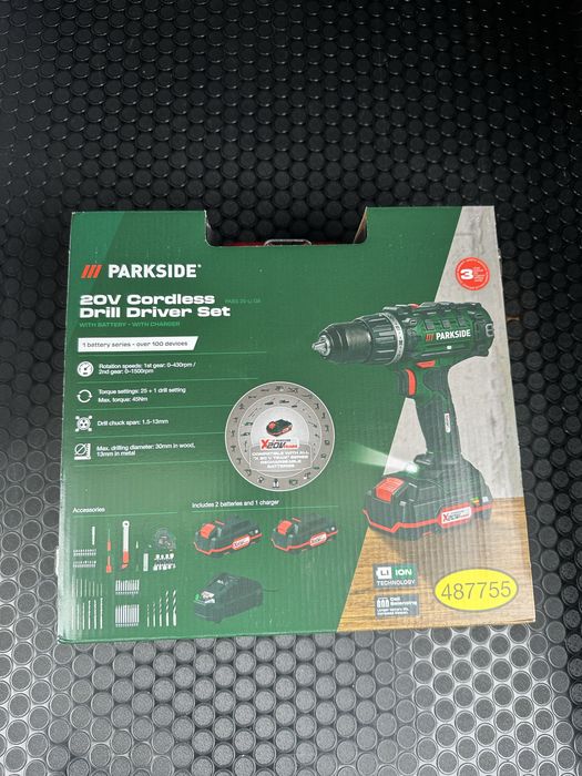 НОВ Акумулаторен винтоверт - Parkside