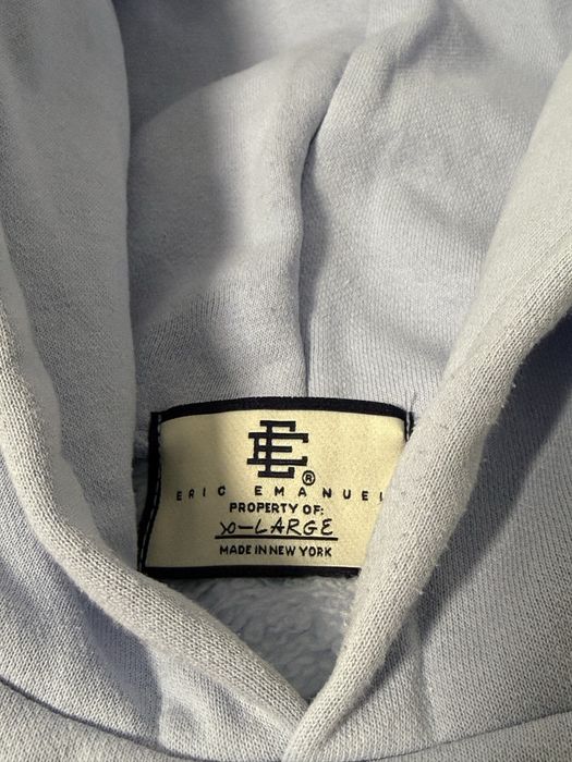eric emanuel light baby blue hoodie