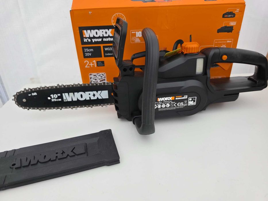 Drujba 18V WORX WG322E, 20V, lama 25 cm, sistem automat de tensionare