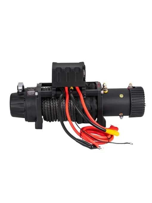 Troliu electric auto EMD Winch 13500lbs (6123kg), 12V, cablu sintetic, 25m, raport 150:1