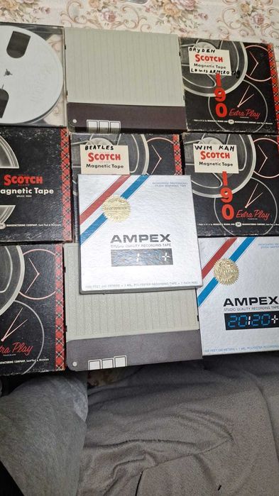 Lot 10 benzi magnetofon  ,Scotch,Basf