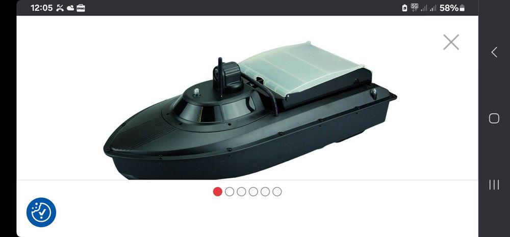 Barcuta navomodel plantat cu sonar incorporat