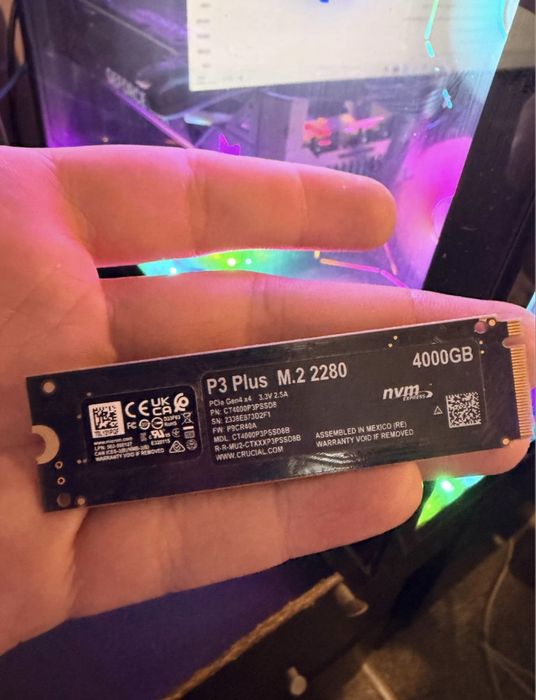 SSD Crucial P3 Plus 4TB PCI Express 4.0 x4 M.2 2280