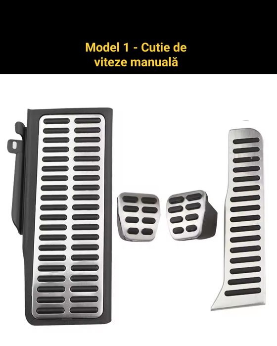 Set pedale sport inox - VW (Golf, Passat, etc) - SKODA (Octavia, etc)