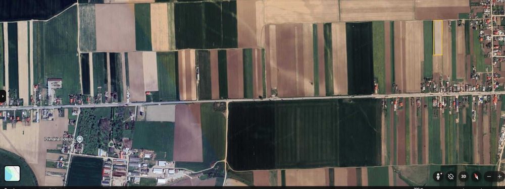 Teren 9.443 mp Botesti - Barticesti (langa E85), Intravilan+Extravilan