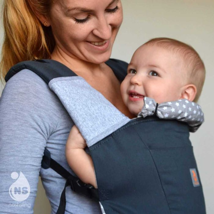 Универсални протектори за ергономична раница за бебе - сиви, черни