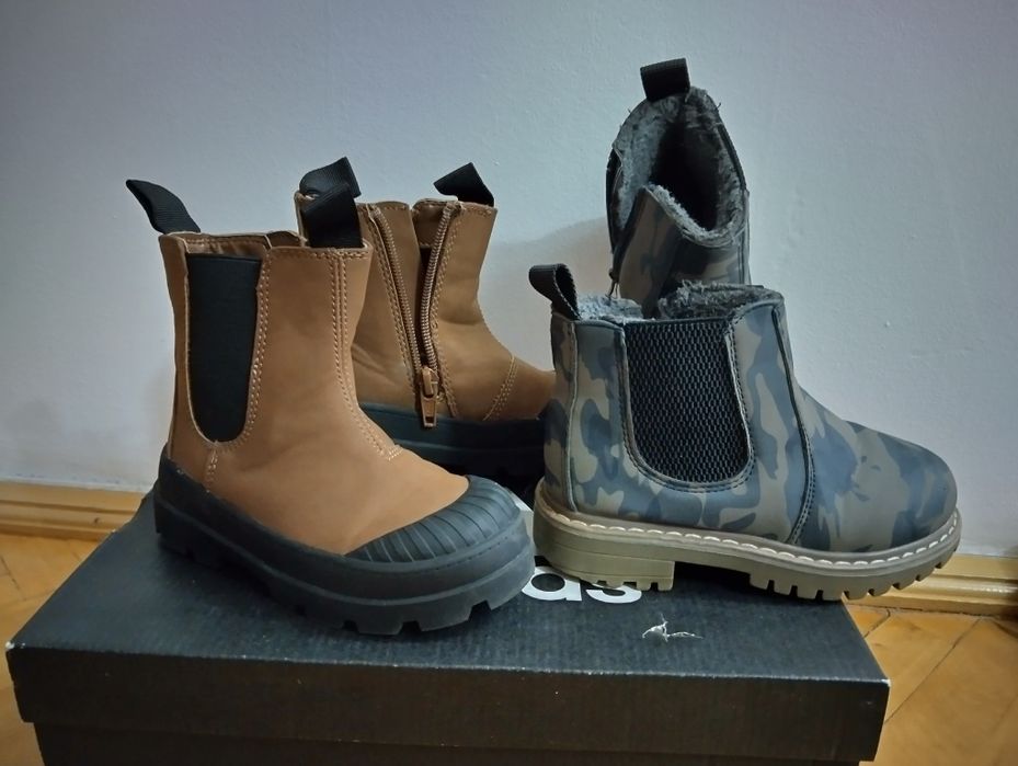 Ghete băiat H&M& No name 15 cm interior