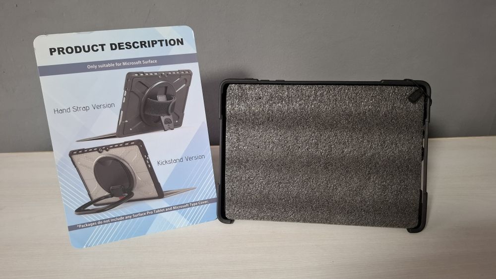 Husă Microsoft Surface GO – protecție rugged cu suport și curea mână