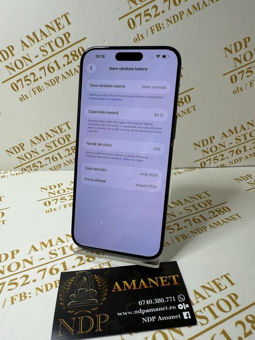 NDP Amanet Braila Iphone 15 Pro Max (48183)