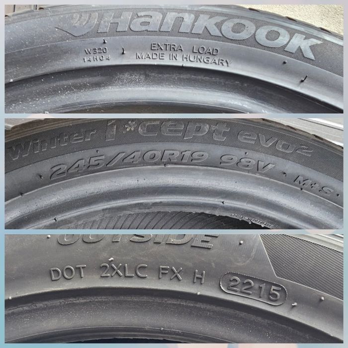 Anvelope iarna Hankook 2buc  275 40 19 / 2 buc 245 40 19 BMW F01 / F10