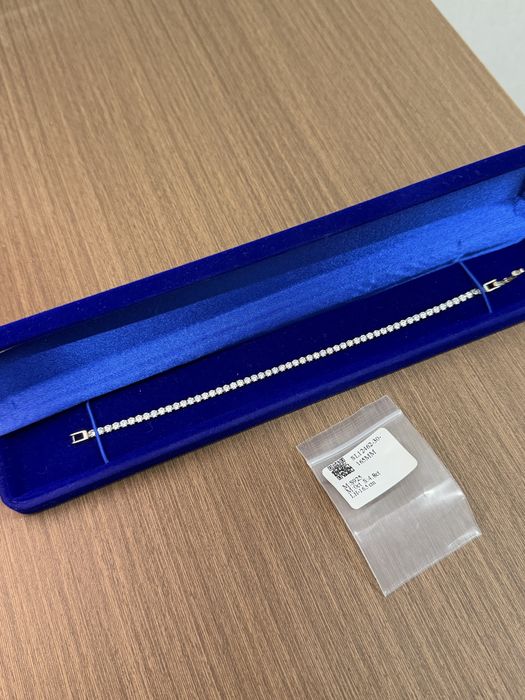 Браслет, серебро, фианиты.