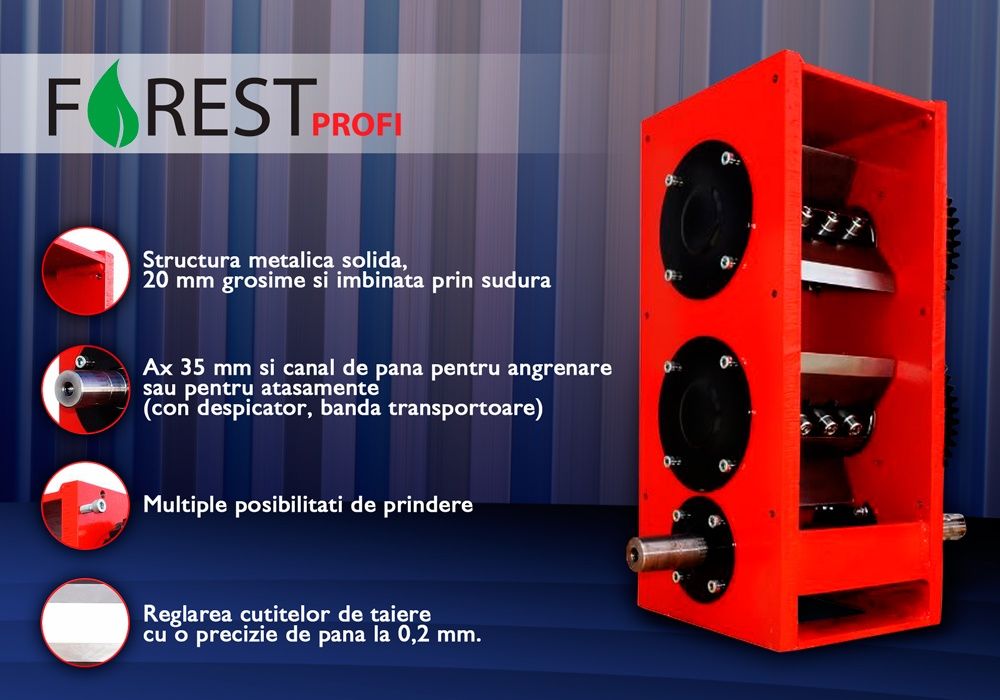 PROMOTIE PRIMAVARA tocator lemn crengi deseuri resturi vegetale