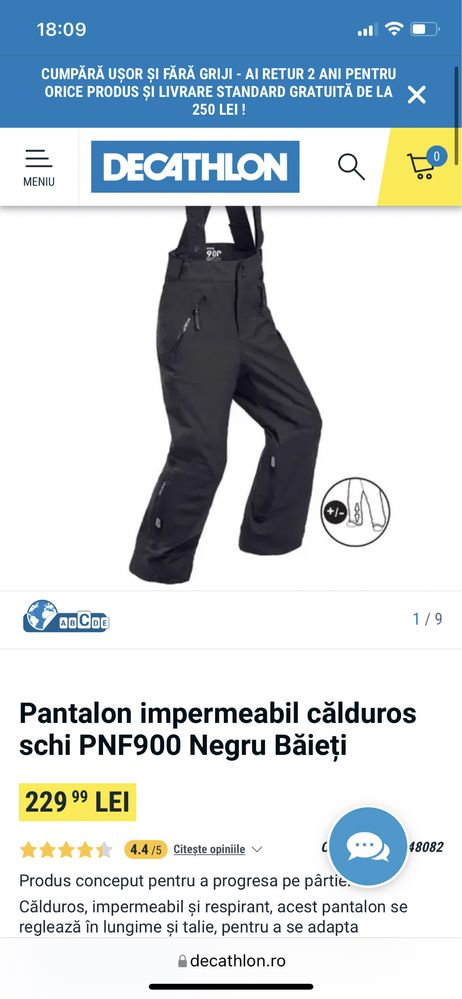 Pantaloni 2025 goretex decathlon