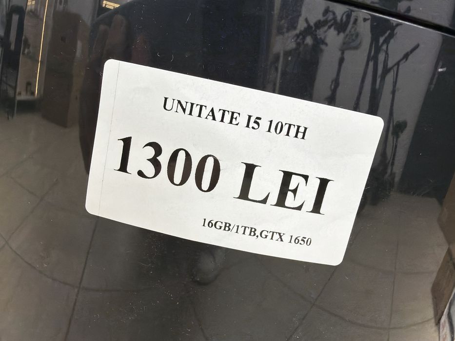 Unitate I5 10TH 16GB/1TB GTX 1650