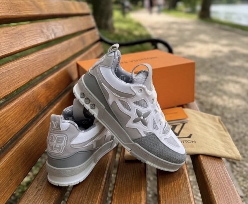 Adidasi Louis Vuitton Skate Grey-White Sneakers