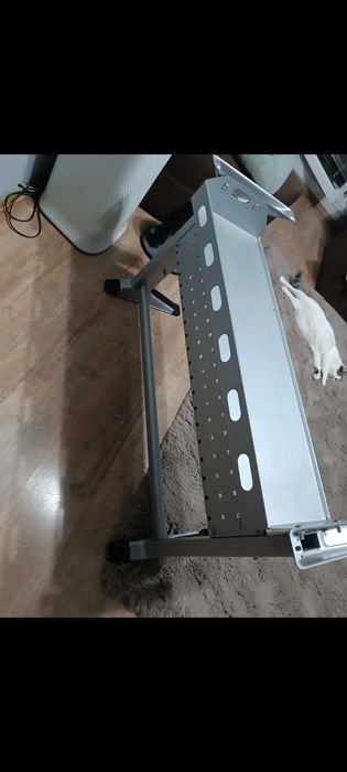 Picior birou Jensen extensibil cu reglaj pe inaltime H620-720, satinat