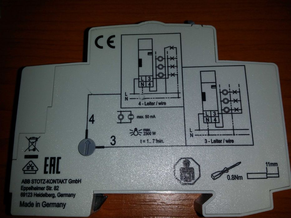 Releu  teleruptor, pas cu pas, temporizat scara, ABB, Siemens