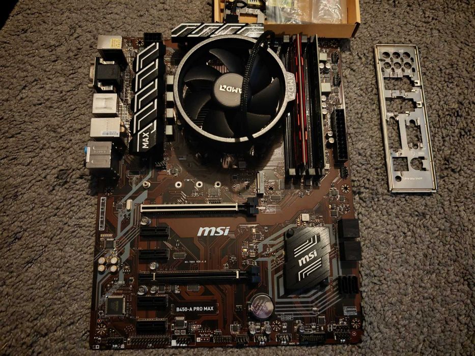 MSI B450M PRO MAX + RYZEN 5 3600 6-Core + 32GB DDR4 AM4  + WIFI