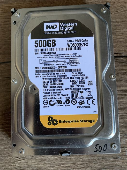 Жесткий диск 500 гб sata 3.5