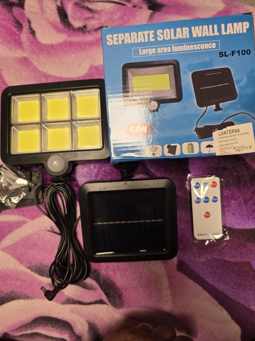 Lampa led cu panou solar