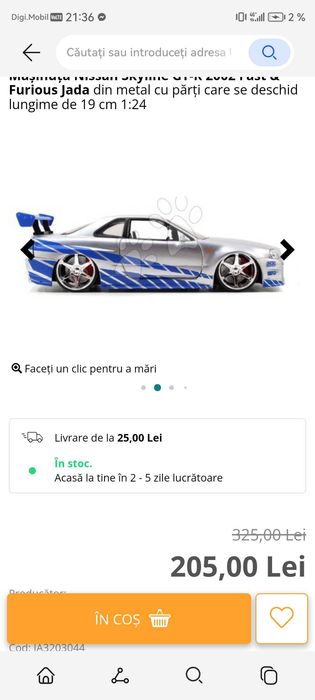 Macheta nissan skilyne 2002