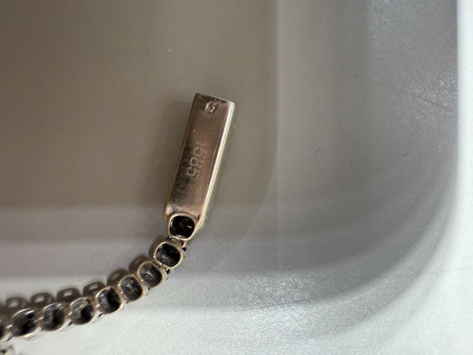 Тенис гривна с черен оникс