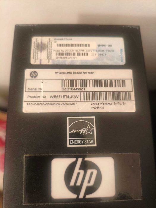 10 бр. компютри HP Compaq Elite 8000SFF 3.0 Ghz 4Gb RAM 250 Gb HDD