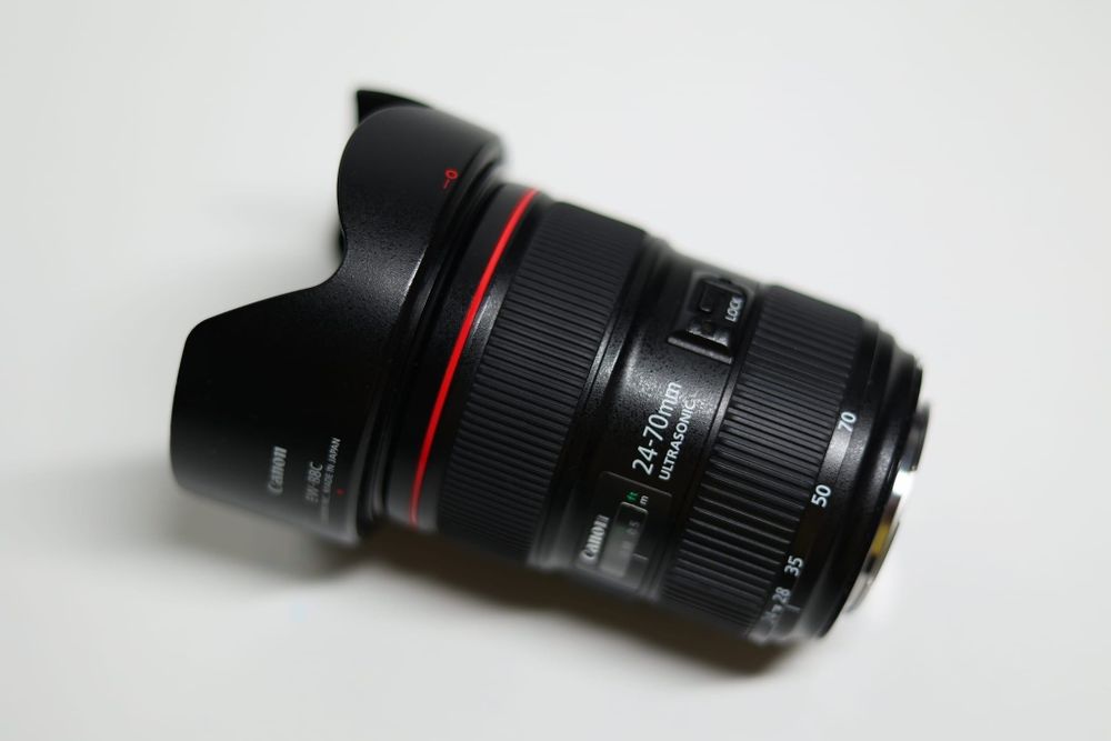 Obiectiv Canon EF 24-70 mm F2.8 L ii usm, impecabil, la cutie.