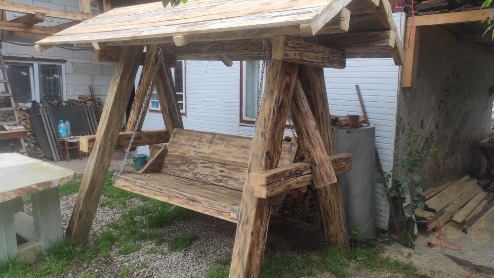 Leagăn rustic lemn vechi