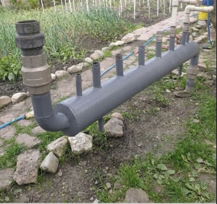 Distribuitor / Colector centrală lemne sau puffer (oțel masiv)