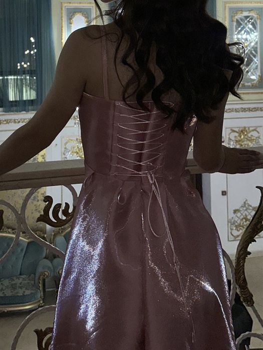 Платье розовое на выпускной